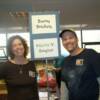 Barry Brickey, along with bestselling author, Maria Snyder, at the Writers on the River Book Fair in Monroe, MI on 11/8/09.